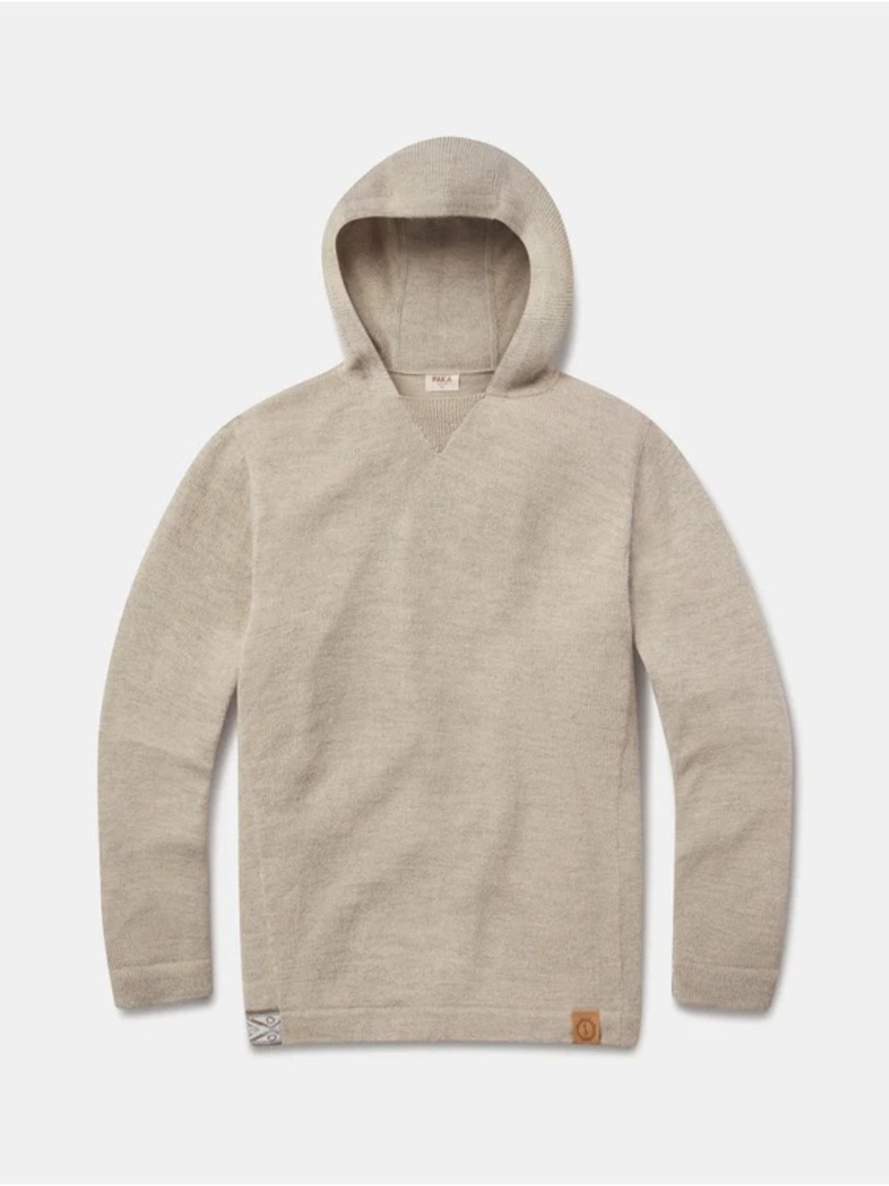 PAKA The Hoodie Hooded Sweater Pebble Tan Size XL Unisex Size Sweatshirt Alpaca